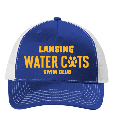 Water Cats Trucker Hat Gold - Port Authority Snapback Trucker Hat