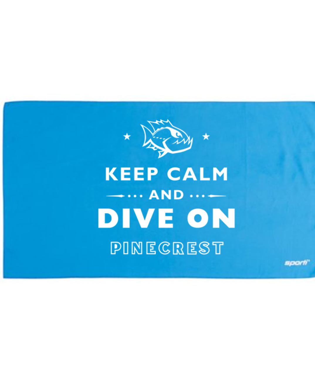 Keep Calm & Dive - Sporti 20" x 36" Microfiber Dry Sports Towel
