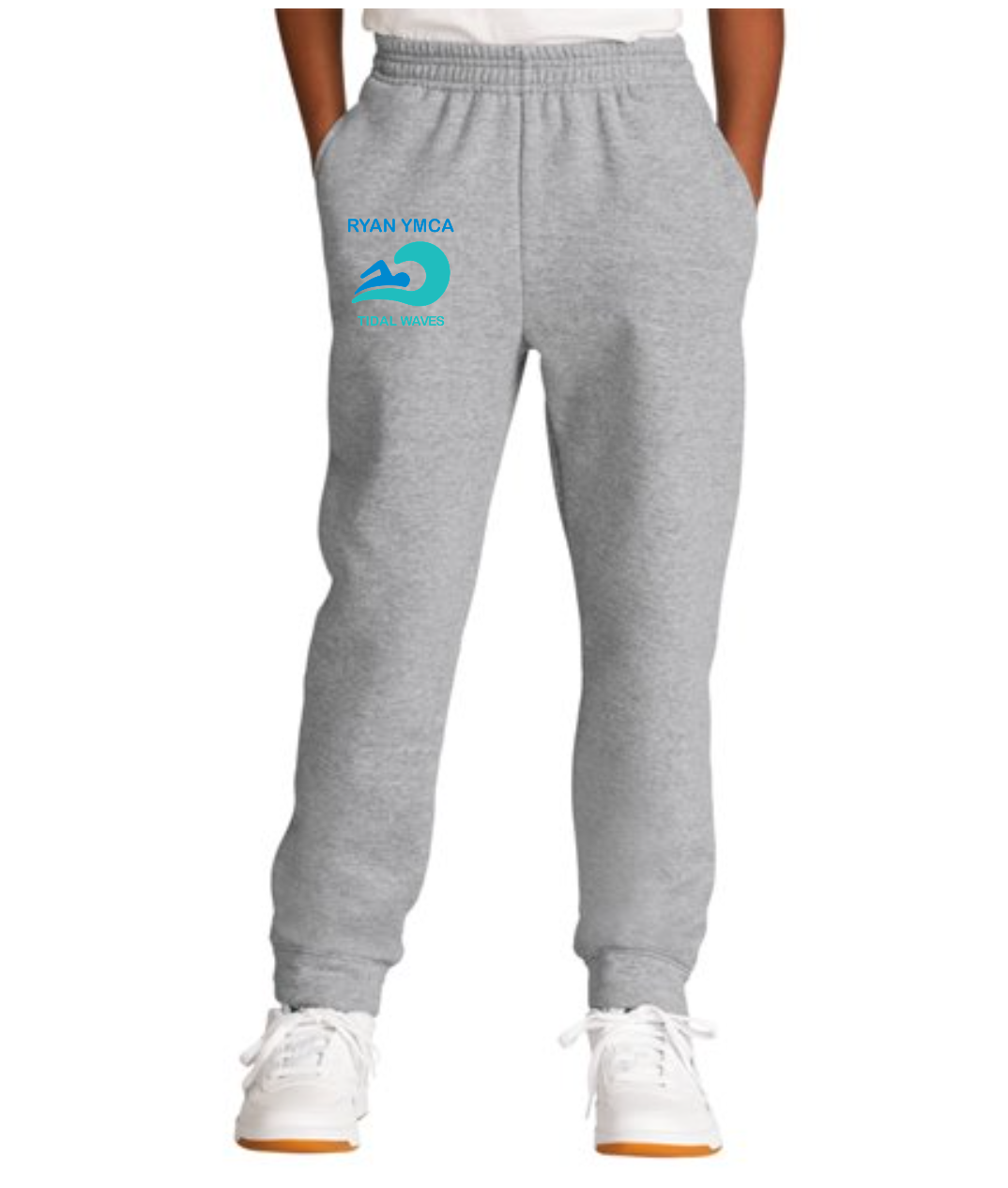Youth Sweats sm logo - Port & Company Youth Core Fleece Jogger Pants
