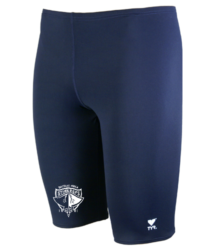Bayside Navy Mens TYR Suit - TYR Durafast Solid Jammer Swimsuit