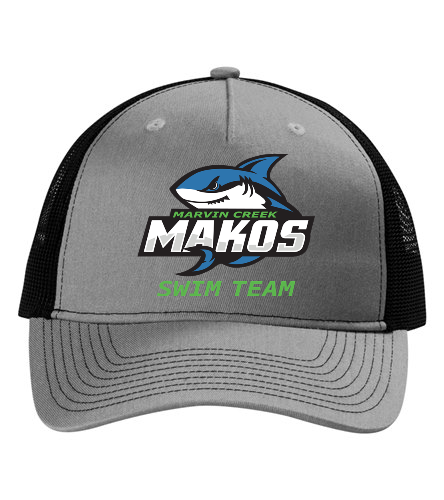 Marvin Creek Makos Swim Team - Port Authority Snapback Trucker Hat