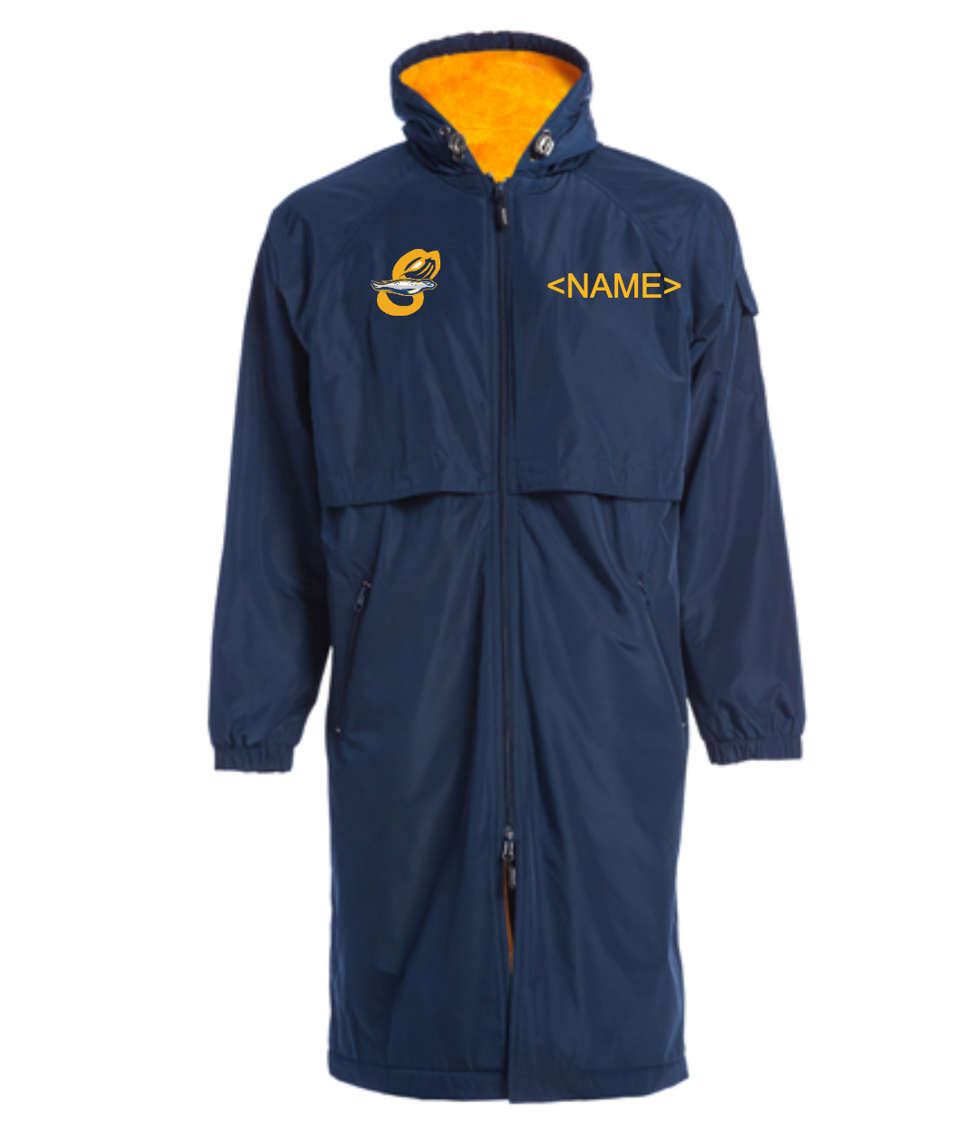 Adult Parka New Logo- Navy - Sporti Comfort Fleece-Lined Swim Parka