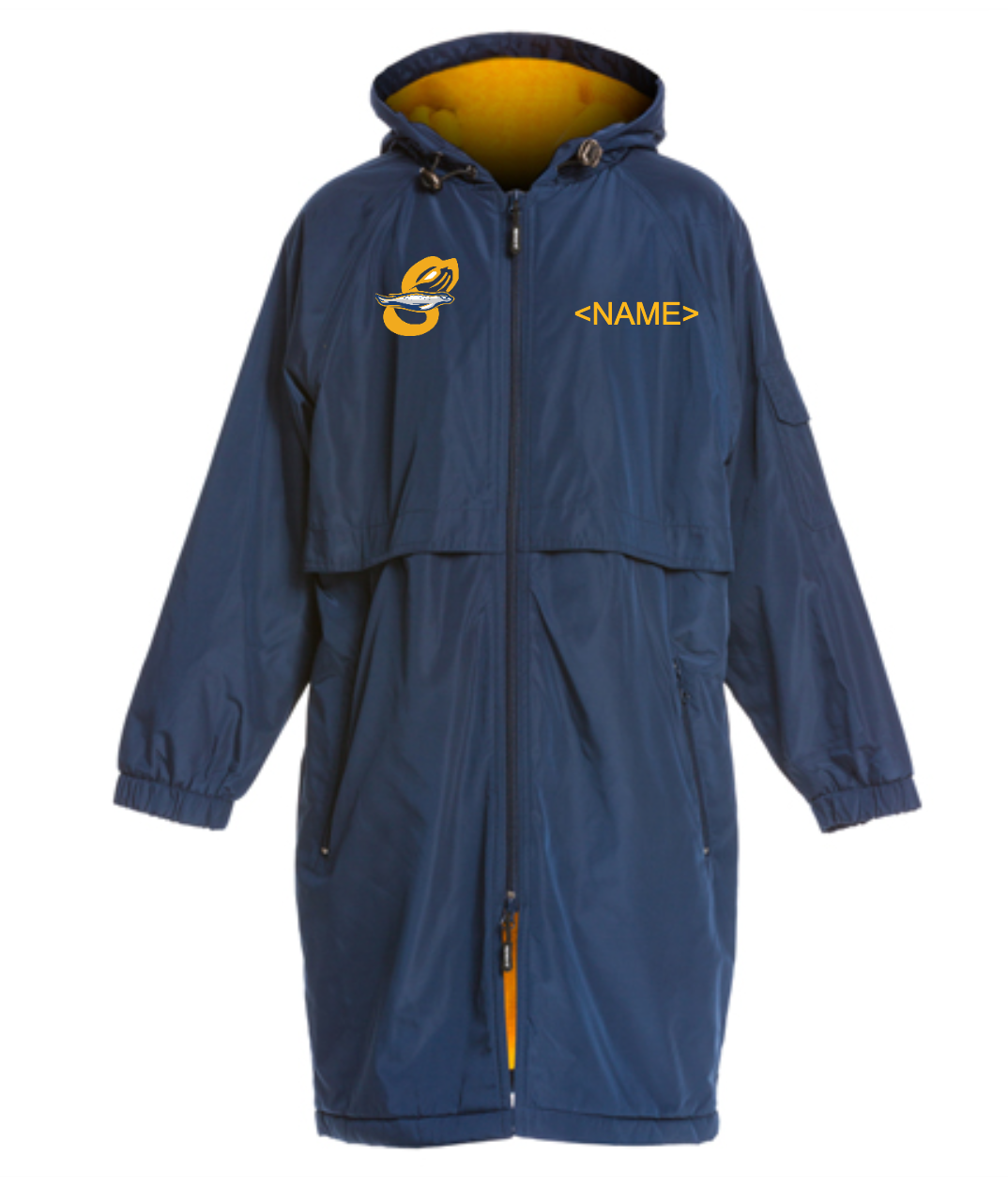Youth Parka New Logo Navy - Sporti Comfort Fleece-Lined Swim Parka Youth