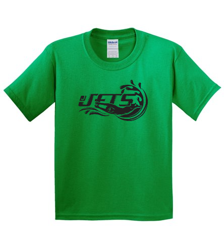 Youth Jets Team Shirt - Gildan Youth Cotton Crew Neck T-Shirt