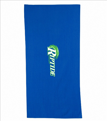 Diplomat Terry Velour Beach Towel - Blue - Diplomat Terry Velour Beach Towel 30" x 60"