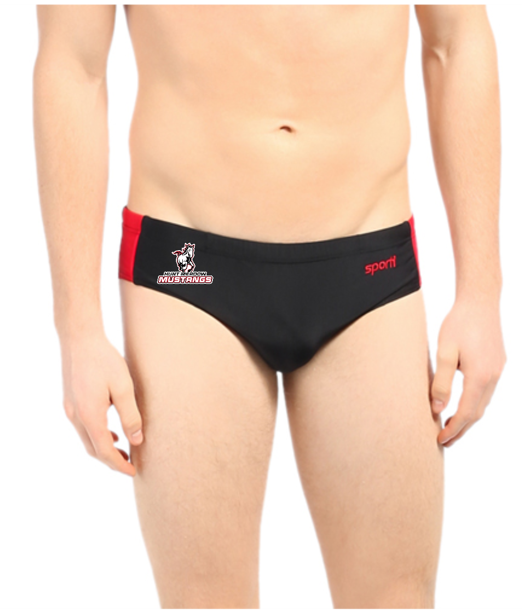 HMST Boys/Mens Team Brief - Sporti Piped Splice Brief Swimsuit (22-40)