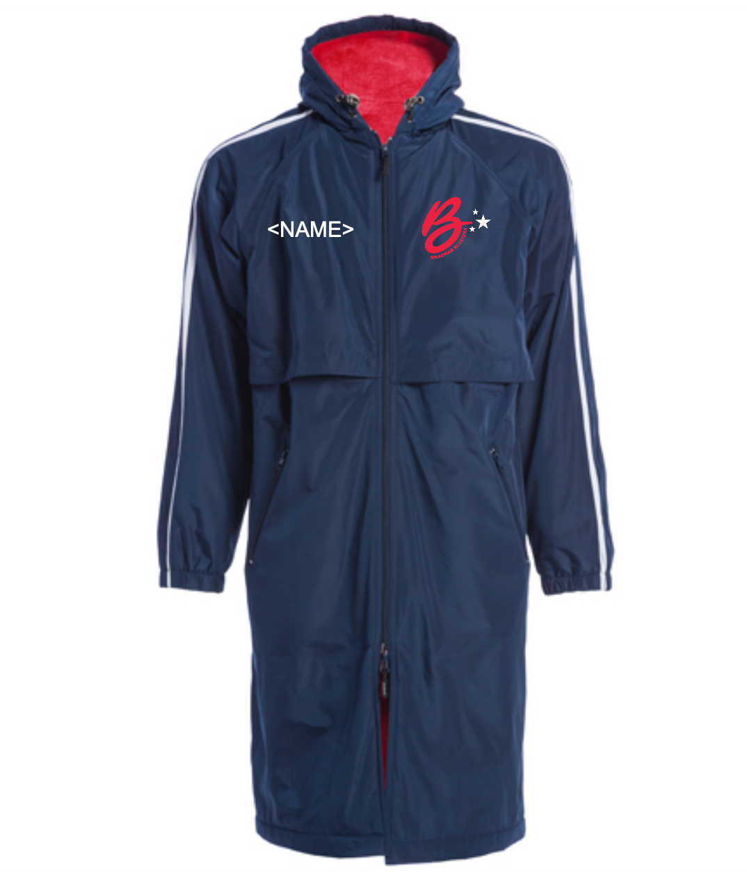 BBST Parka (Personalization Optional) - Sporti Striped Comfort Fleece-Lined Swim Parka