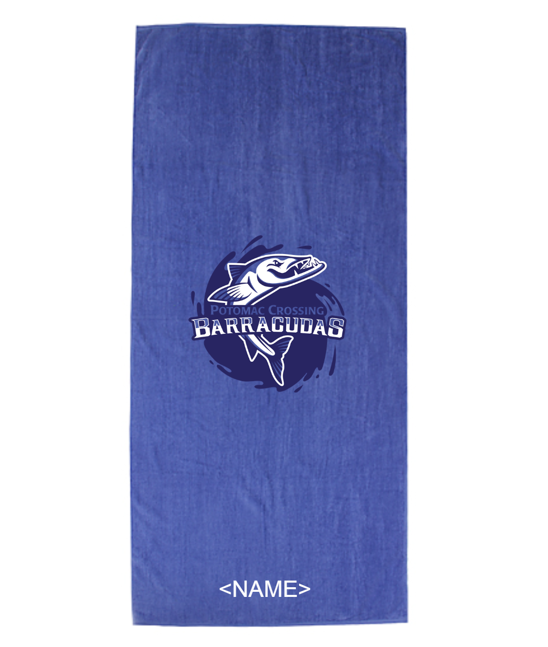 Barracuda Towel - Royal Comfort Terry Velour Beach Towel 34"X 70"