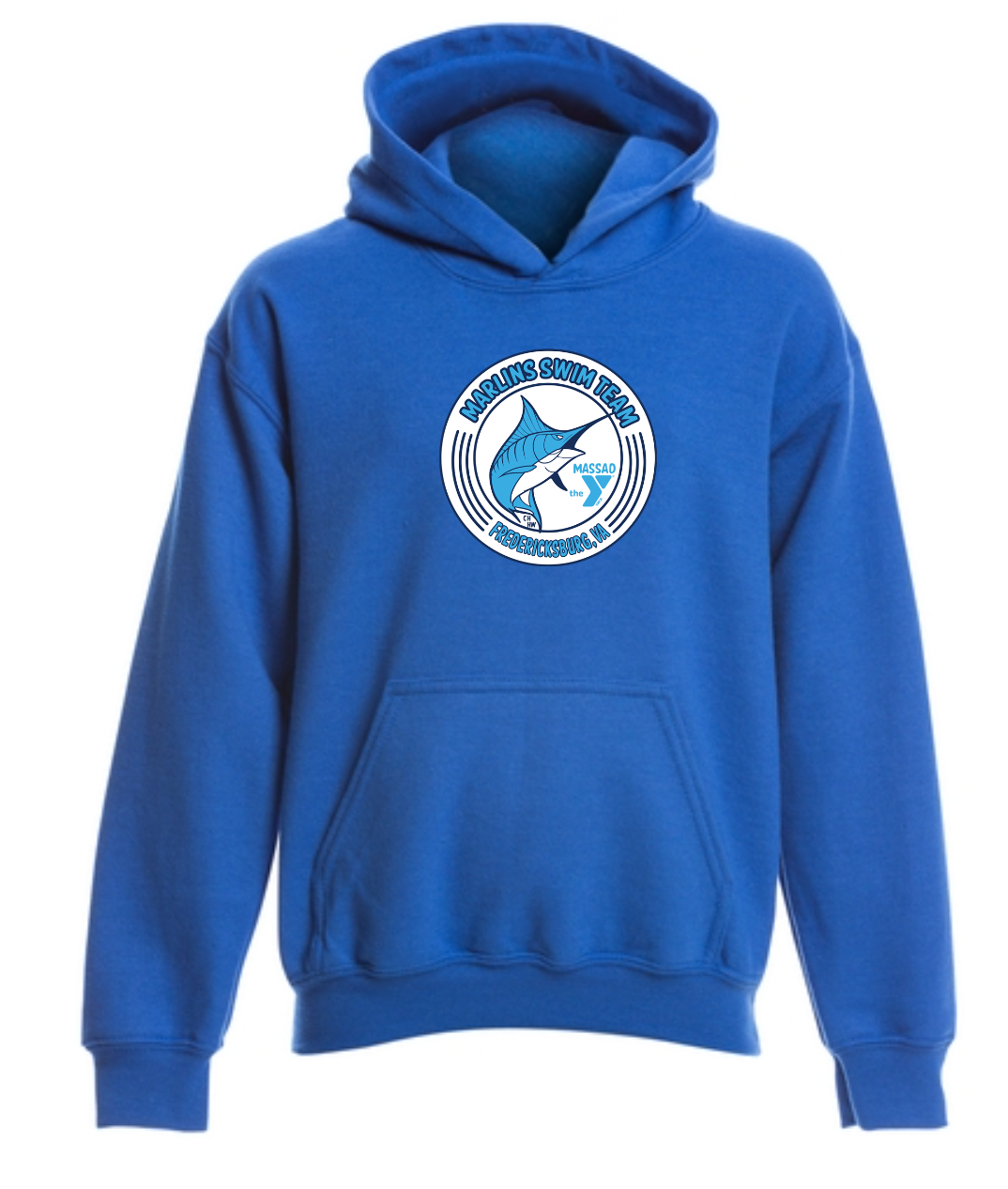 Marlins Hoodie - Gildan Youth Heavy Blend Hooded Sweatshirt