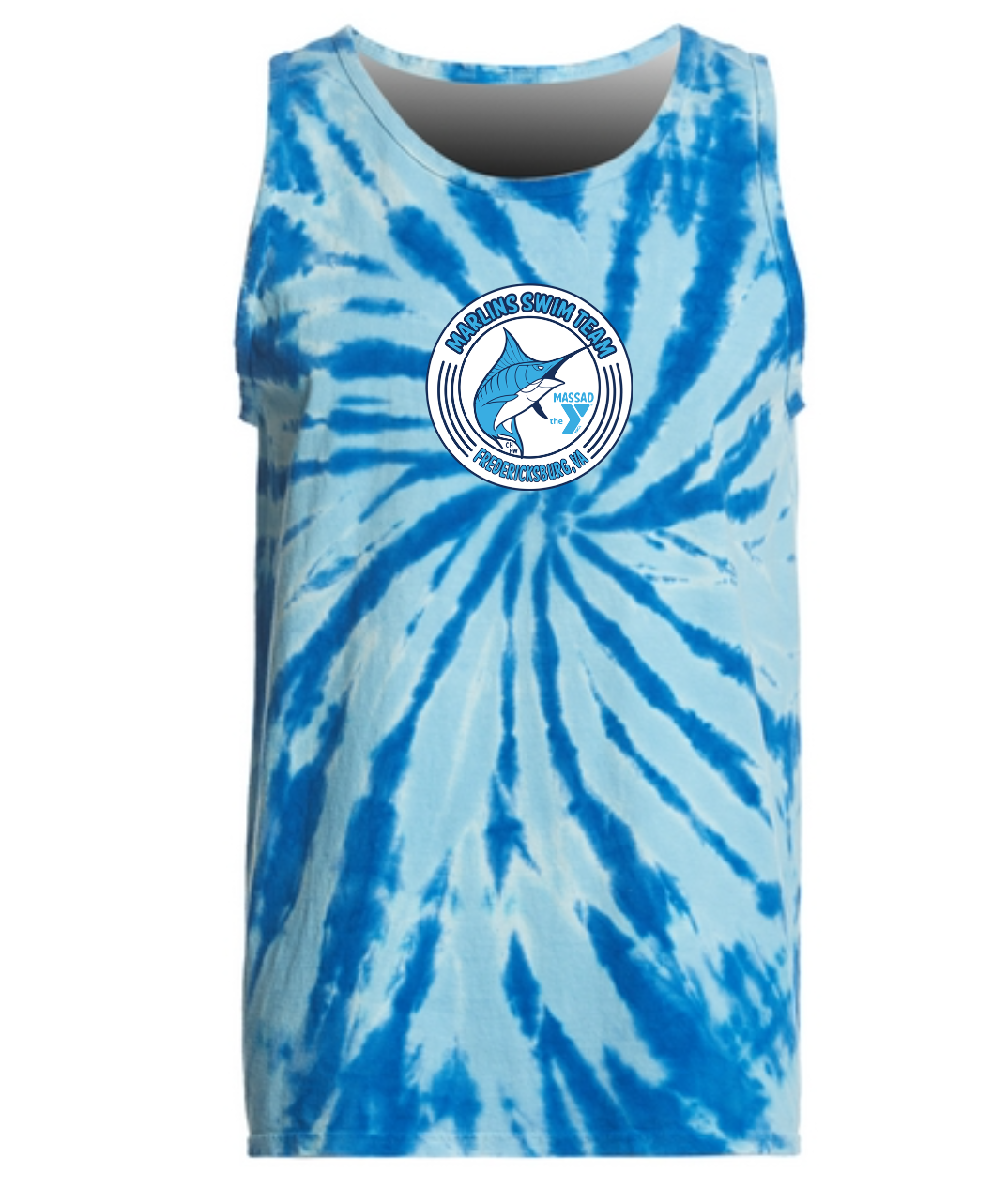 Marlins TieDye Tank - Port & Company Unisex Tie-Dye Tank Top