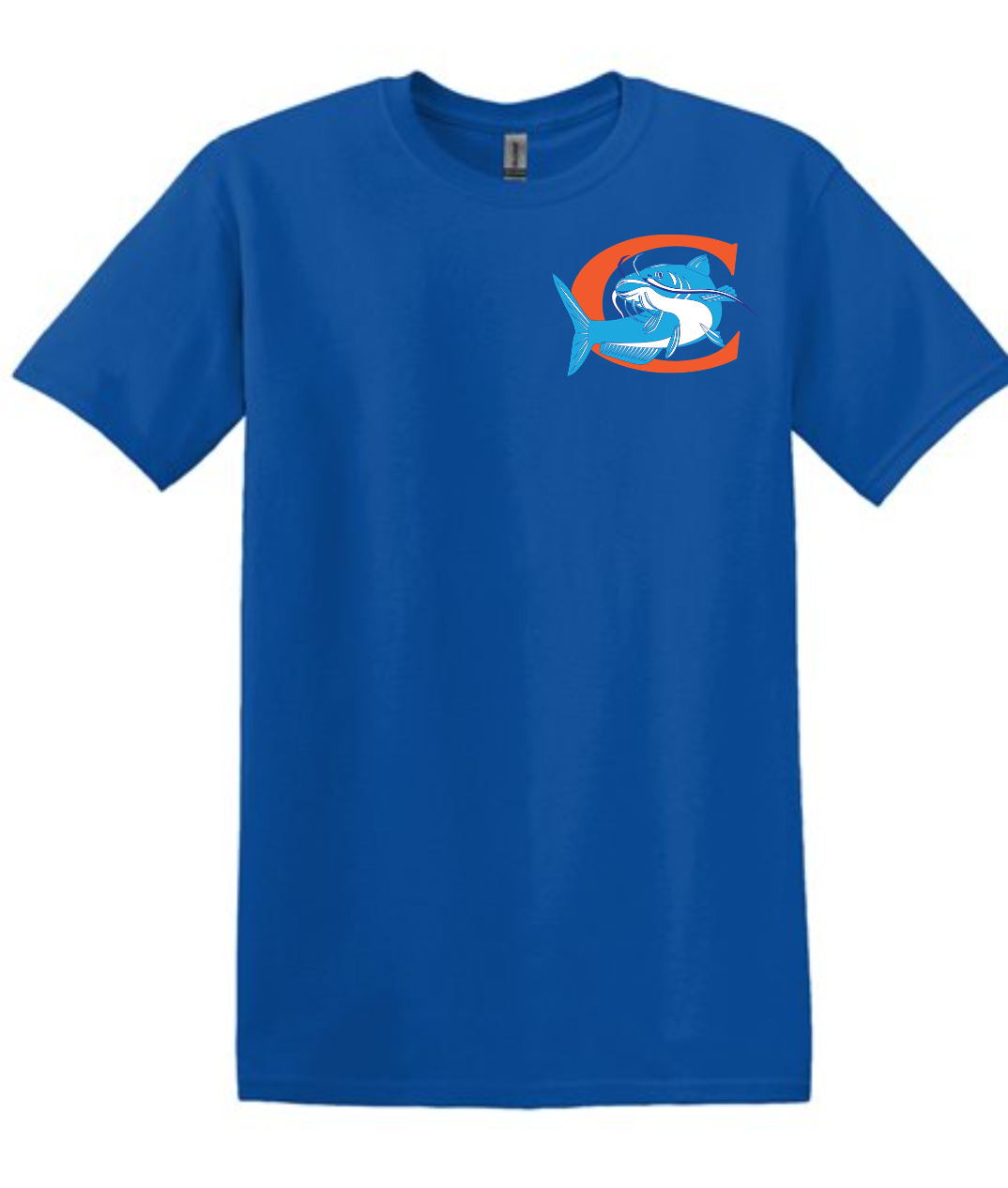 Catfish Adult Unisex T-shirt (Royal) - Gildan Unisex Cotton Crew Neck T-Shirt