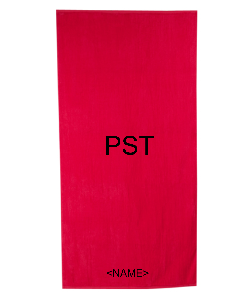 Poinsettia towel - Royal Comfort Terry Velour Beach Towel 32" X 64"