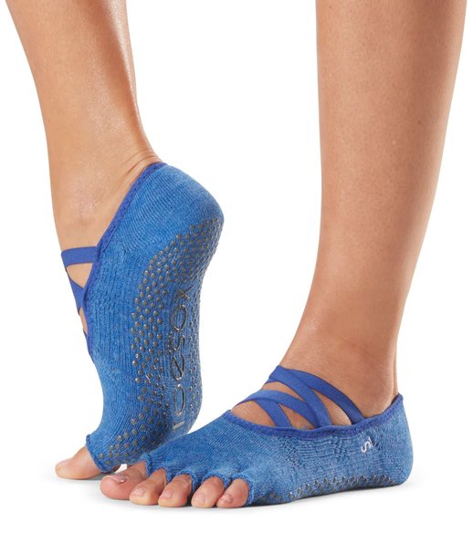 Toesox Ankle Length Half-Toe Yoga Grip Socks at SwimOutlet.com