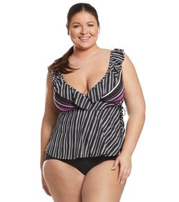 anne cole sketchbook stripe swim collectio