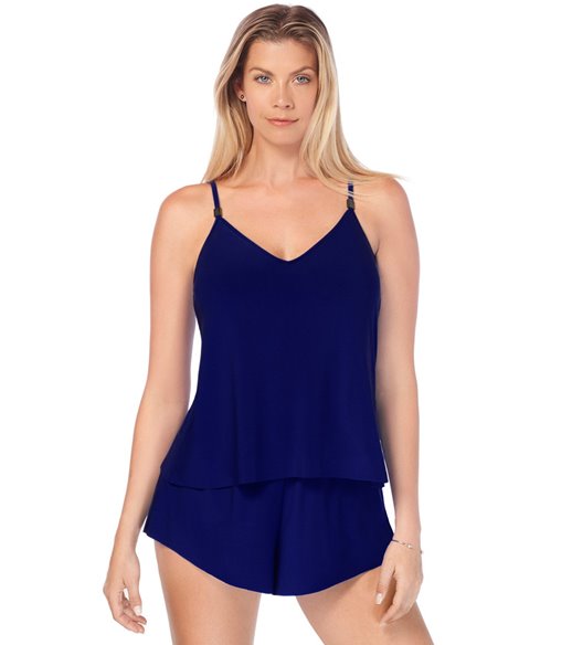 Magicsuit by Miraclesuit Solid Rita Tankini Top at SwimOutlet.com ...