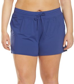 women's plus size swim shorts