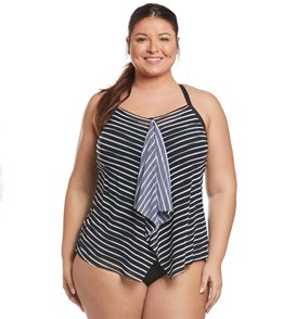 plus size swim tops with underwire