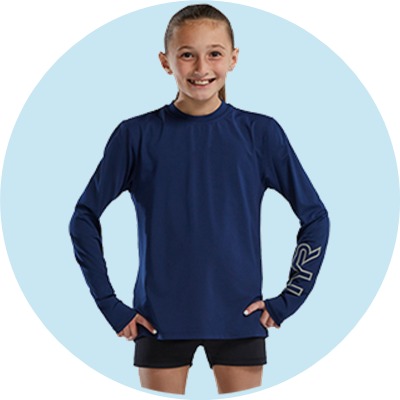 Girls' Rash Guards & Swim Shirts