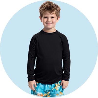 Boys' Rash Guards & Swim Shirts