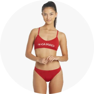 Two Piece Lifeguard Swimsuits