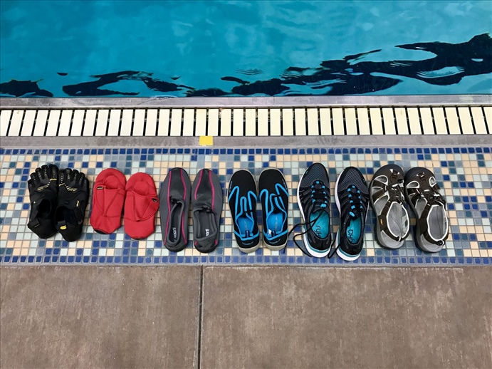 water shoes in pool