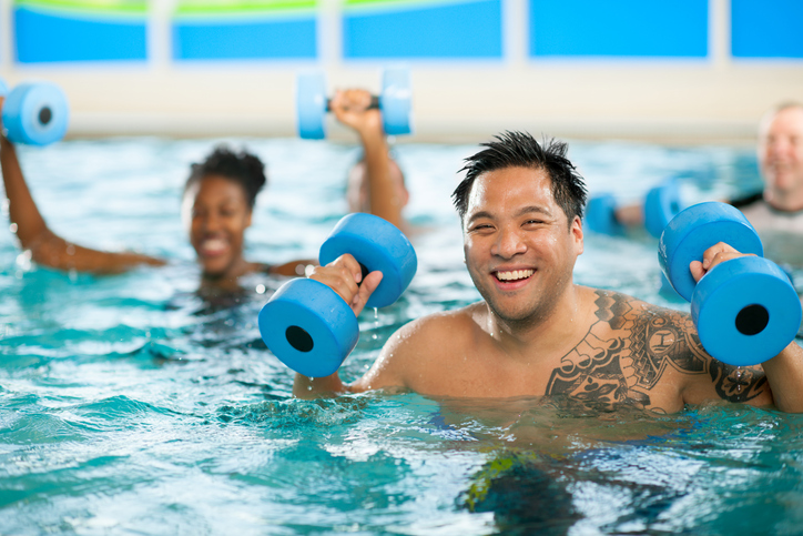 Water shoes for store water aerobics