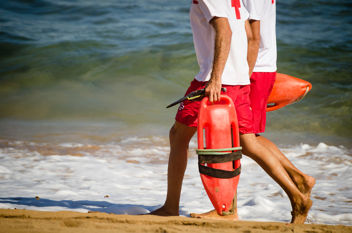 Lifeguard'' Hoodie - Red – All Tides