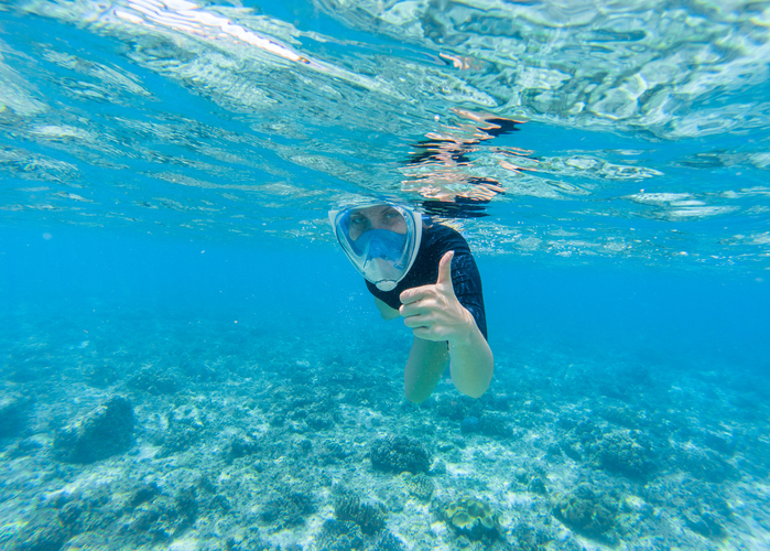  BODY GLOVE - Free Breathing Snorkel Full FACE MASK