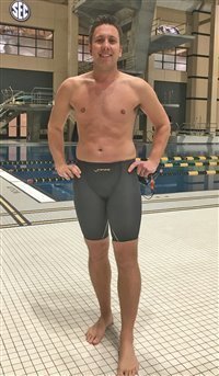 Men Male Racing Training Fast Skin Openwater Legskin Pants Swimwear Size 30/ XL 