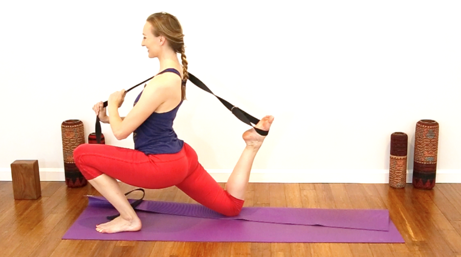restorative yoga with straps