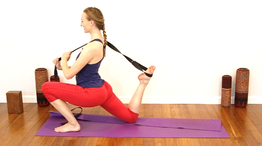 yoga with blocks and straps