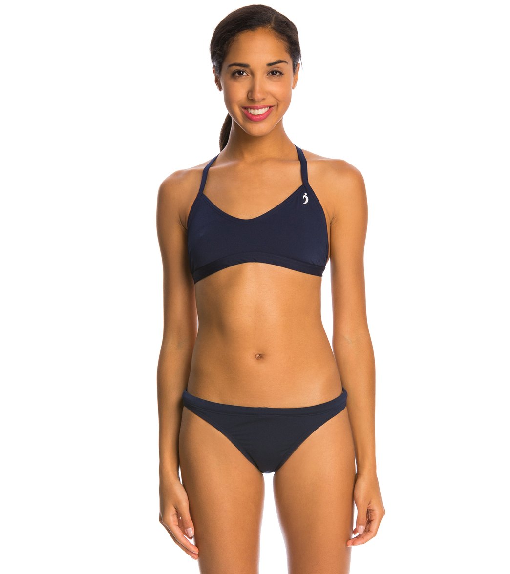 Illusions Activewear Illusions Navy Two Piece Swimsuit Set - 26 Lycra®/Polyester/Spandex - Swimoutlet.com