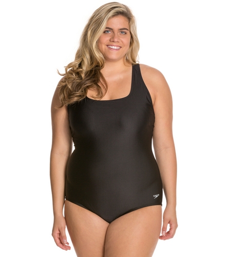 speedo women's plus size swimwear