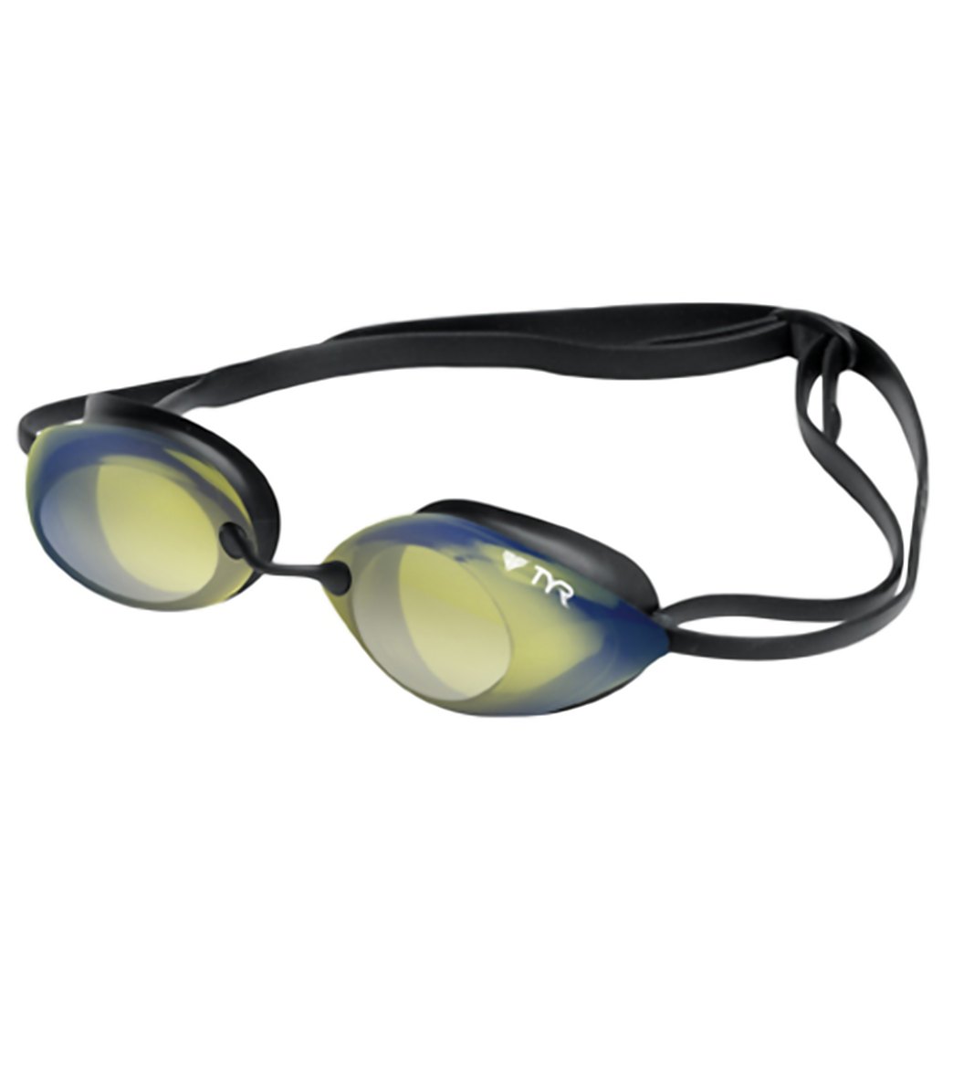 TYR Tracer Racing Metallized Goggle at SwimOutlet.com