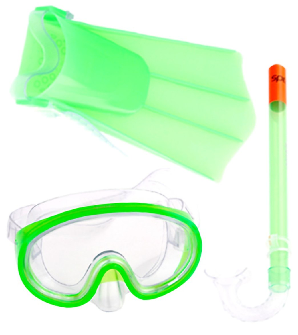 Speedo Kids Mask, Snorkel, and Fin Snorkeling Set at