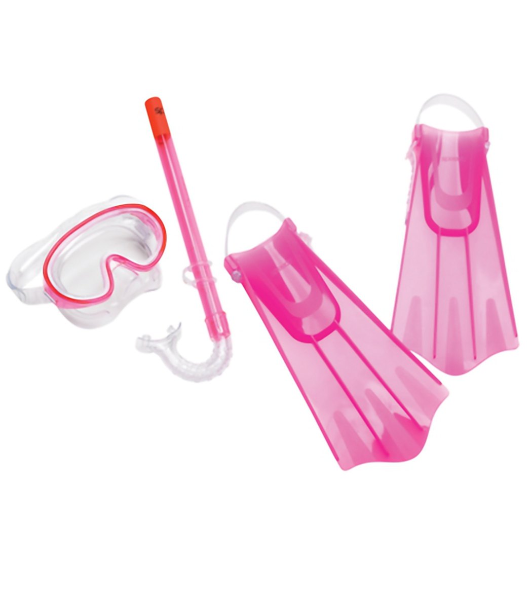 Speedo Kids Mask, Snorkel, and Fin Snorkeling Set at