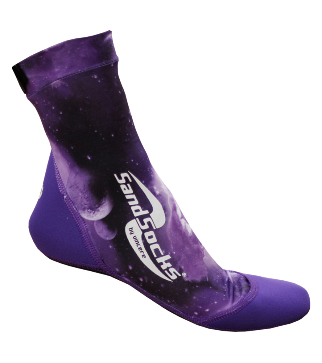 Sand Socks Sandwater Shoes - Purple Galaxy Xx-Small Men's 1-2; Women's 1-3 - Swimoutlet.com