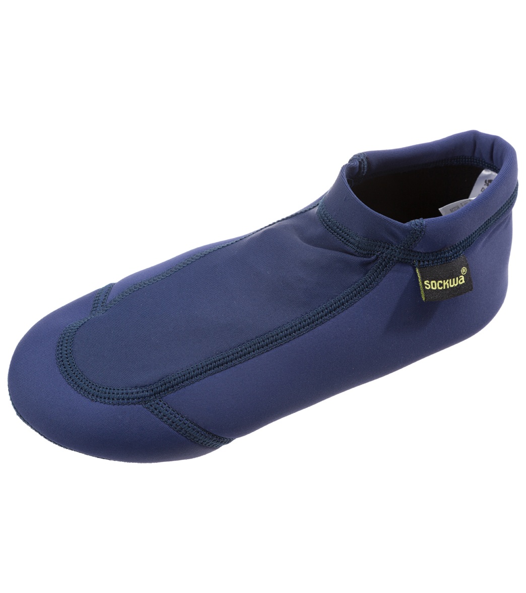 Sockwa Water Shoes Playa Lo Aqua Socks - Navy Blue W6/M5 Neoprene/Nylon - Swimoutlet.com