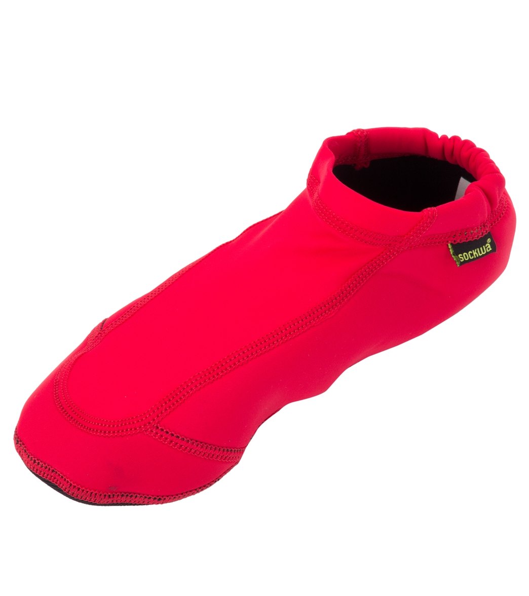 Sockwa Water Shoes Playa Lo Aqua Socks - Red M10/W11 Neoprene/Nylon - Swimoutlet.com