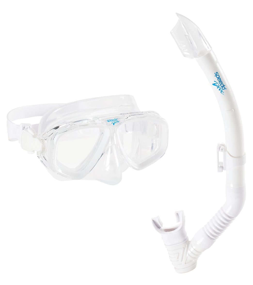 Speedo Adult Adventure Mask Set - White - Swimoutlet.com