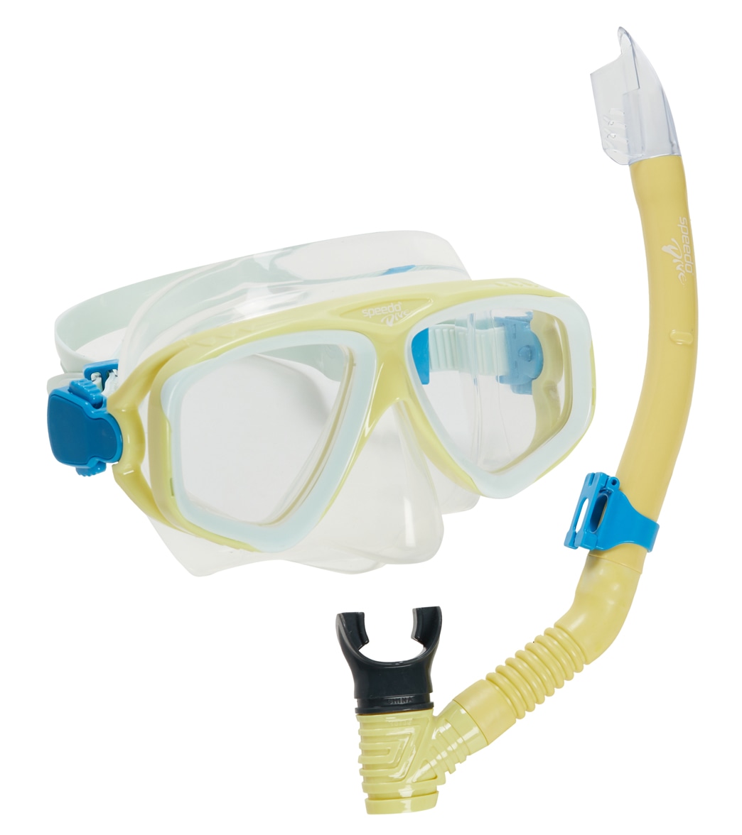 Speedo Adult Adventure Mask Set - Blazing Yellow/Clear - Swimoutlet.com