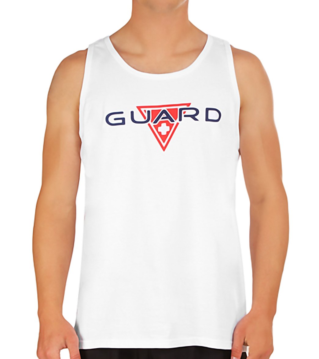 The Finals Guard Male Tank Top Shirt - White Small Cotton - Swimoutlet.com