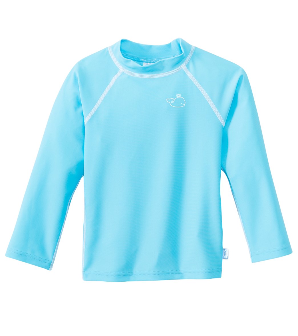 I Play. By Green Sprouts Long Sleeve Rashguard Baby - Aqua 24 Months Lycra® - Swimoutlet.com