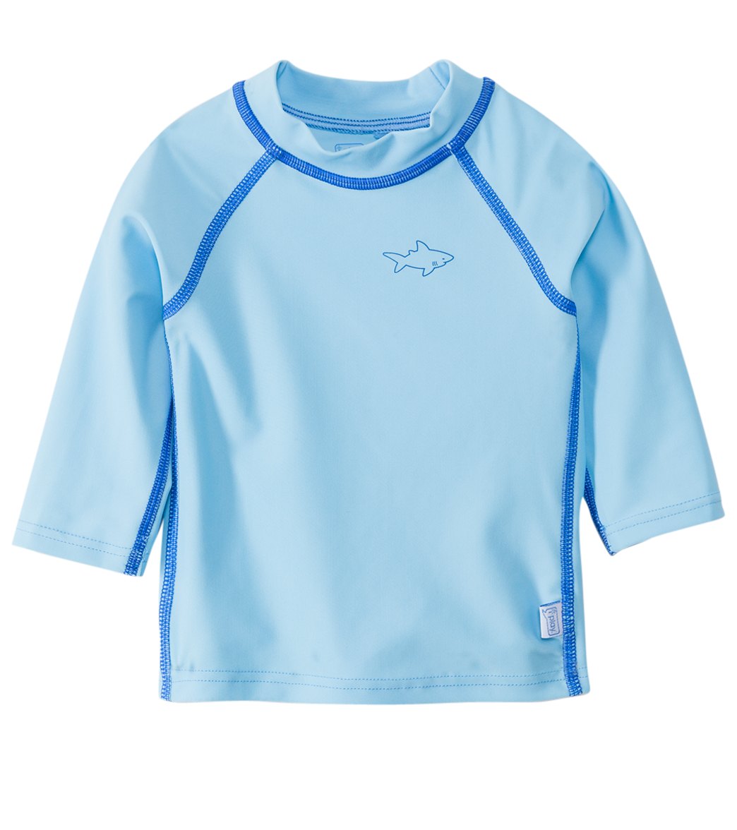 I Play. By Green Sprouts Long Sleeve Rashguard Baby - Light Blue Medium 12 Months Lycra® - Swimoutlet.com