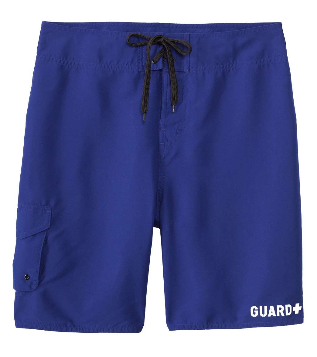 Sporti Guard Men's Essential Board Short - Solid Navy 36 Polyester - Swimoutlet.com