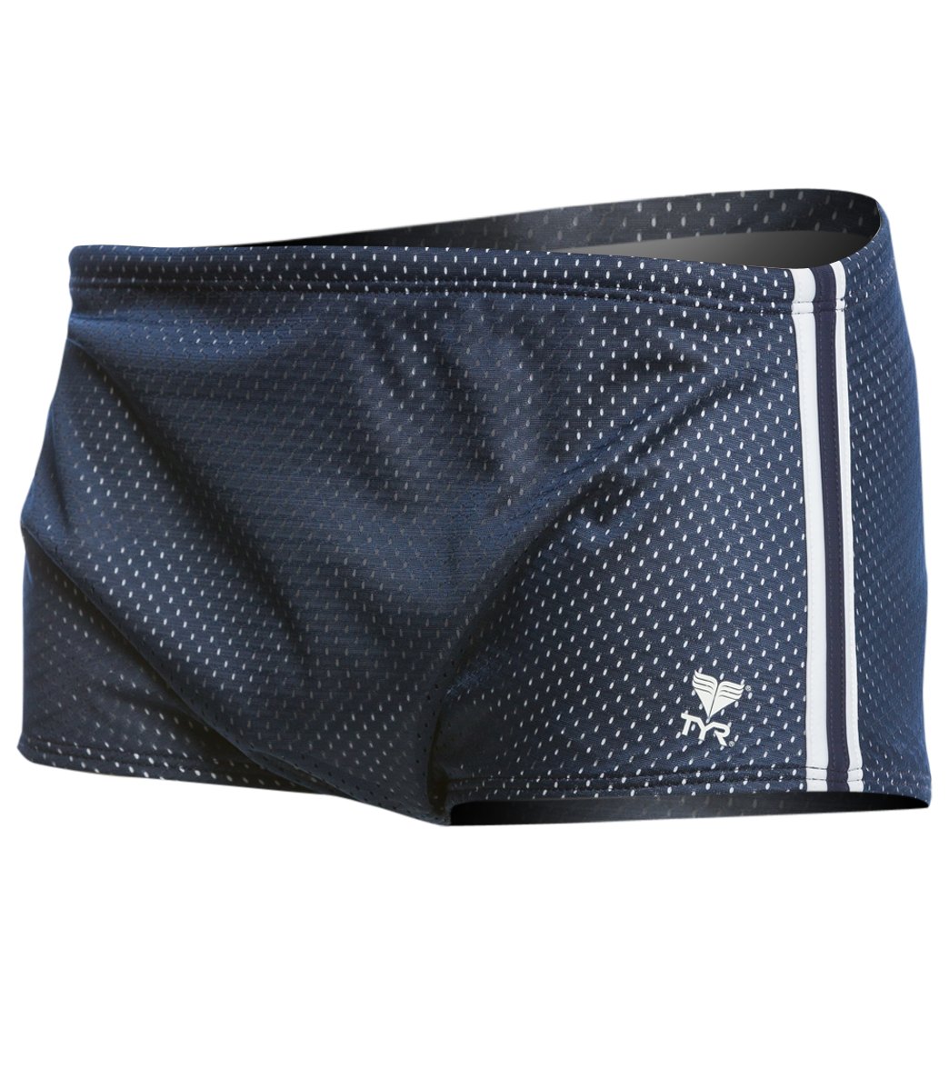 TYR Poly Mesh Trainer Drag Suit - Navy 32 Polyester - Swimoutlet.com