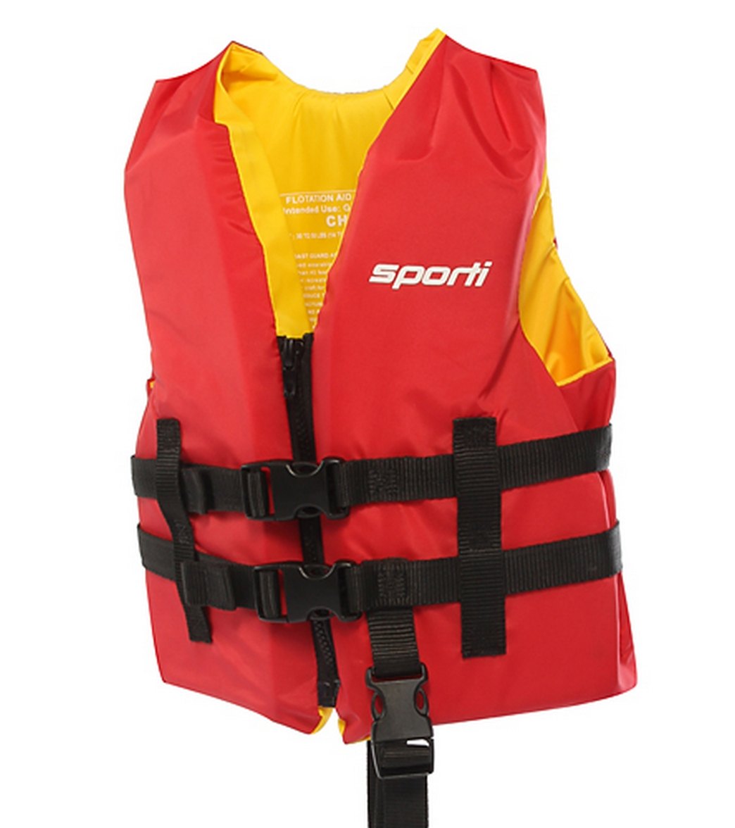 Sporti Kids Uscg Life Jacket 30 50 Lbs At Swimoutlet Com