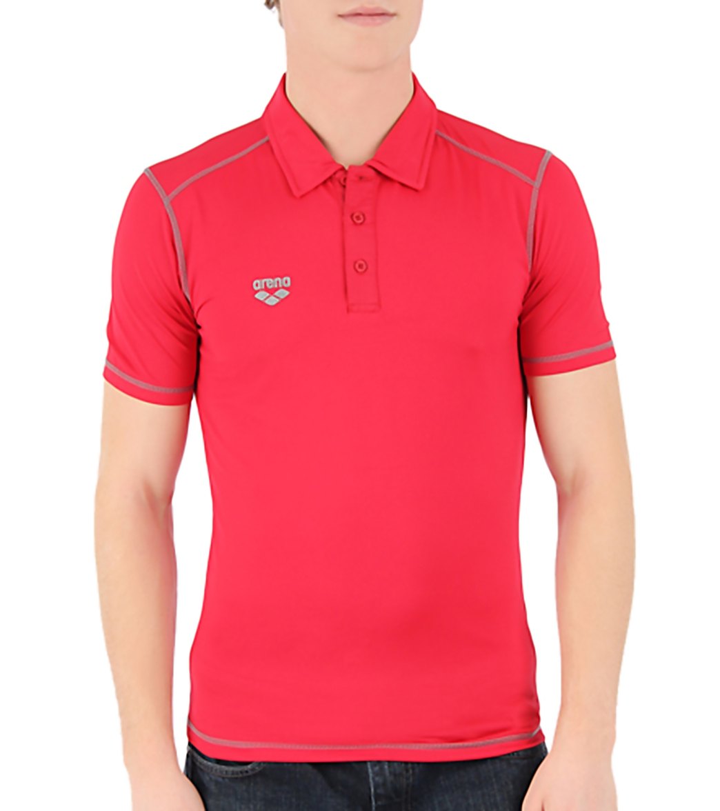 Arena Camshaft Polo Shirt - Red Medium Polyester/Spandex - Swimoutlet.com