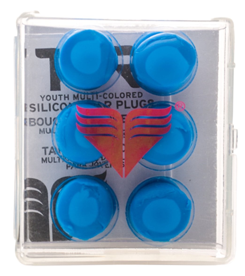 TYR Youth MultiColored Silicone Ear Plugs at