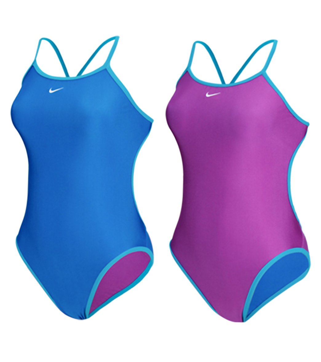 nike cut out tank swimsuit